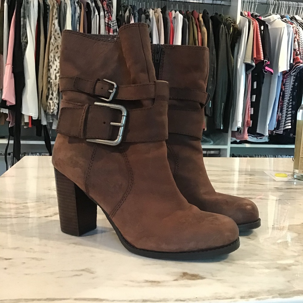 Brown Heeled Boots